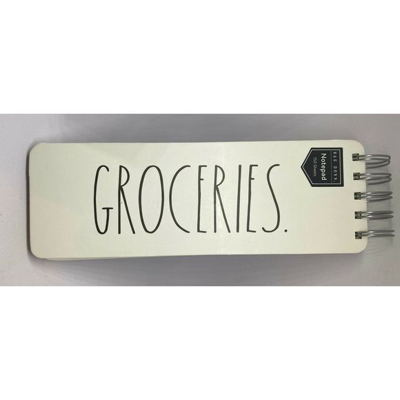Rae Dunn Other - Rae Dunn GROCERIES Spiral Notepad 150 Sheets Note